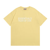 Fog season 8 essentials flocked print couple's relaxed fit crew neck short sleeve t-shirt