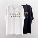 Digital print oversized crew neck drop shoulder short sleeve t-shirt