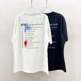 Digital print double yarn crew neck t-shirt - men's letter logo short sleeve