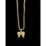 Jewelry Hip Hop Fashion Full Diamond Angel Pendant Necklace Angel Pieces