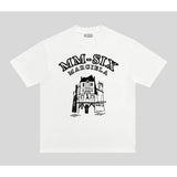 High gsm double yarn combed cotton short-sleeve t-shirt