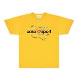 Casablanca T Shirts Fashion Print Street