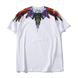 Marcelo classic phantom wings t-shirt - colorful feather lightning blade design - perfect for couples (mb short sleeve)