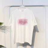 Pink digital print personalized cotton crew neck short sleeve t-shirt