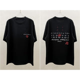 Maison margiela mm digital direct printing process loose shoulder sleeves oversized style short sleeves