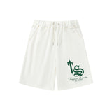 Cross-border trade trapstar rainbow letter gradient towel embroidery short sleeve t-shirt & fog high street shorts set