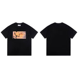Relaxed fit, 100% cotton, digital print, plus size short sleeve t-shirt