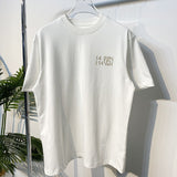 Gold foil print heavyweight cotton short sleeve t-shirt - summer