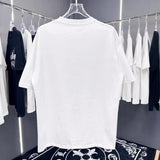 Spring/summer digital print embroidered crew neck short sleeve t-shirt