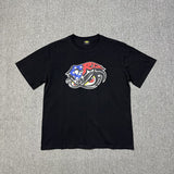 Wholesale foreign trade corteiz devil's island letter logo print short sleeve fog high street couple oversized t-shirt