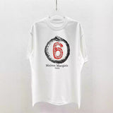 Maison margiela mm summeroversizelooseplus sizeprinting short-sleeved t-shirt