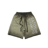 Hip-hop shorts american high street retroletter washed distressed printingshortsins five-quarter pants