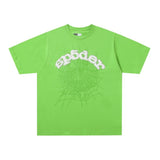 Spder hip hop singer youngthug foam letter couple short-sleeved t-shirt full of diamonds shorts