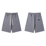 Summerpure cotton digital printing loose drawstring shorts