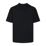 Letter embroidered double gauze cotton short sleeve tee