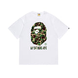 B@pe tshirtsssummer ape head little monkey camouflage short-sleeved round neck t-shirt