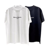 Crew neck t-shirt with digital print classic logo