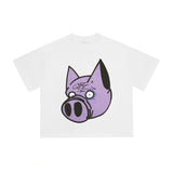 Wholesale billin hip-hop high street cartoon graphic dropped shoulder couple's short sleeve t-shirt