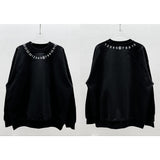 Autumn long-sleeve letter print crewneck heavyweight sweatshirt