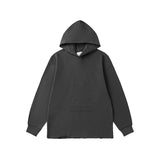 Embroidered letter & number minimalist couple's hoodie - autumn/winter sweatshirt