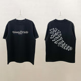 Digital note crew neck t-shirt - logo print reflective detail short sleeve men's