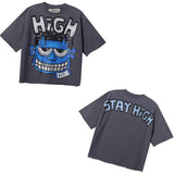 Wholesale s american fashion bkys hot diamond high quality pure cottoncasual short-sleeved t-shirt summer