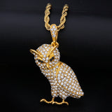 Jewelry 'Owl ' Necklace With Diamonds Animal Royalty