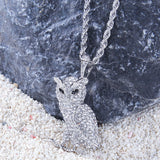 Jewelry 'Owl ' Necklace With Diamonds Animal Royalty