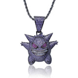 Pokémon Pendants Geng Gui Hip Hop Necklace