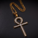 Jewelry Hip Hop Anhe Key Cross Pendant Egypt Pieces Jesus Pieces Royalty Ankh
