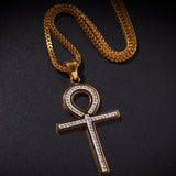 Jewelry Hip Hop Anhe Key Cross Pendant Egypt Pieces Jesus Pieces Royalty Ankh