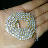 Zircon necklace single row zircon chain