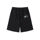 Cross-border trade trapstar rainbow letter gradient towel embroidery short sleeve t-shirt & fog high street shorts set