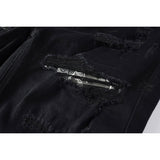 KSUBI Jeans Slim Fit Casual Stretch Ripped Jeans