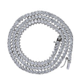 Zircon necklace single row zircon chain