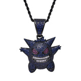 Pokémon Pendants Geng Gui Hip Hop Necklace