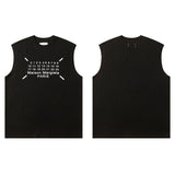 Real shot of pure cotton double yarn weight round neck sleeveless men's vest