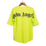 Correct version of pa beheaded bear short sleeves palm tree high street bat sleeves big logo letter on the back