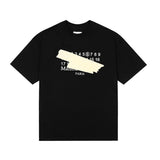 Creative and fun printed couple's short-sleeve t-shirt - youthful casual tee