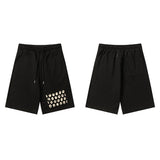 Summerpure cotton digital printing loose drawstring shorts