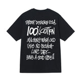 Three-label short-sleeve summer men's relaxed fit high-quality t-shirt
