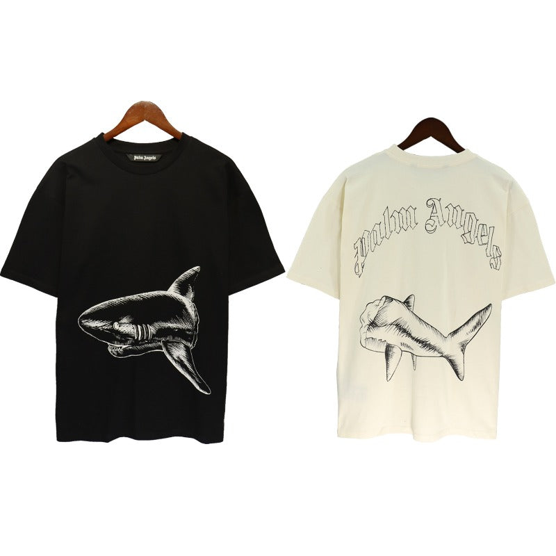 pa severed bear palm coconut tree flame shark couple outfit loose