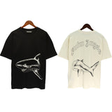 pa severed bear palm coconut tree flame shark couple outfit loose