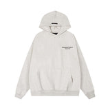 Fog season 8 essentials flocked silicone printing couple loose hooded sweatshirt pants