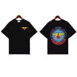 American rhu co-branded marlboro f formula traffic jam coconut tree sunset logo short-sleeved couple t