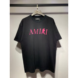 [gram] am peace dove flowing paint graffiti letter starry sky classic logo printing short sleeve couple t-shirt