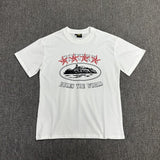 Wholesale foreign trade alcatraz basic series short-sleeve corteiz phantom letter logo print t-shirt