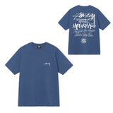 Summer running volume stussy short-sleeved t-shirt dice black eight ice cream comfy basics american couple summer t