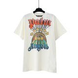 wholesale pa angel coconut tree flame letter logo graffiti paint short-sleeved t-shirt