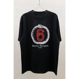 Maison margiela mm summeroversizelooseplus sizeprinting short-sleeved t-shirt